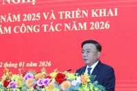 Постоянный член Секретариата ЦК КПВ Чан Кам Ту выступает с руководящей речью на конференции (Фото: ВИА)