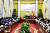 Канцелярия Президента организовала пресс-конференцию по объявлению Указа Президента о promulgации 13 законов (Фото: ВИА) 