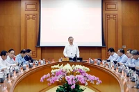 Генсек То Лам, глава Центрального руководящего комитета по развитию науки, технологий, инноваций и цифровой трансформации, выступает (Фото: ВИА) 