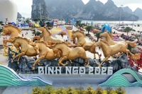 Панорама пространства «Аллея цветов и световых технологий», сверкающего огнями на берегу залива — объекта мирового наследия (Фото: ВИА)