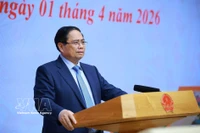 Премьер-министр Фам Минь Тьинь председательствует на всенациональной конференции по работе в области предупреждения и ликвидации последствий стихийных бедствий на 2026 год (Фото: ВИА)