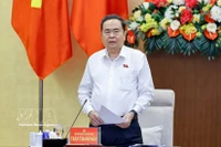 Председатель НС Чан Тхань Ман выступает с речью (Фото: ВИА)