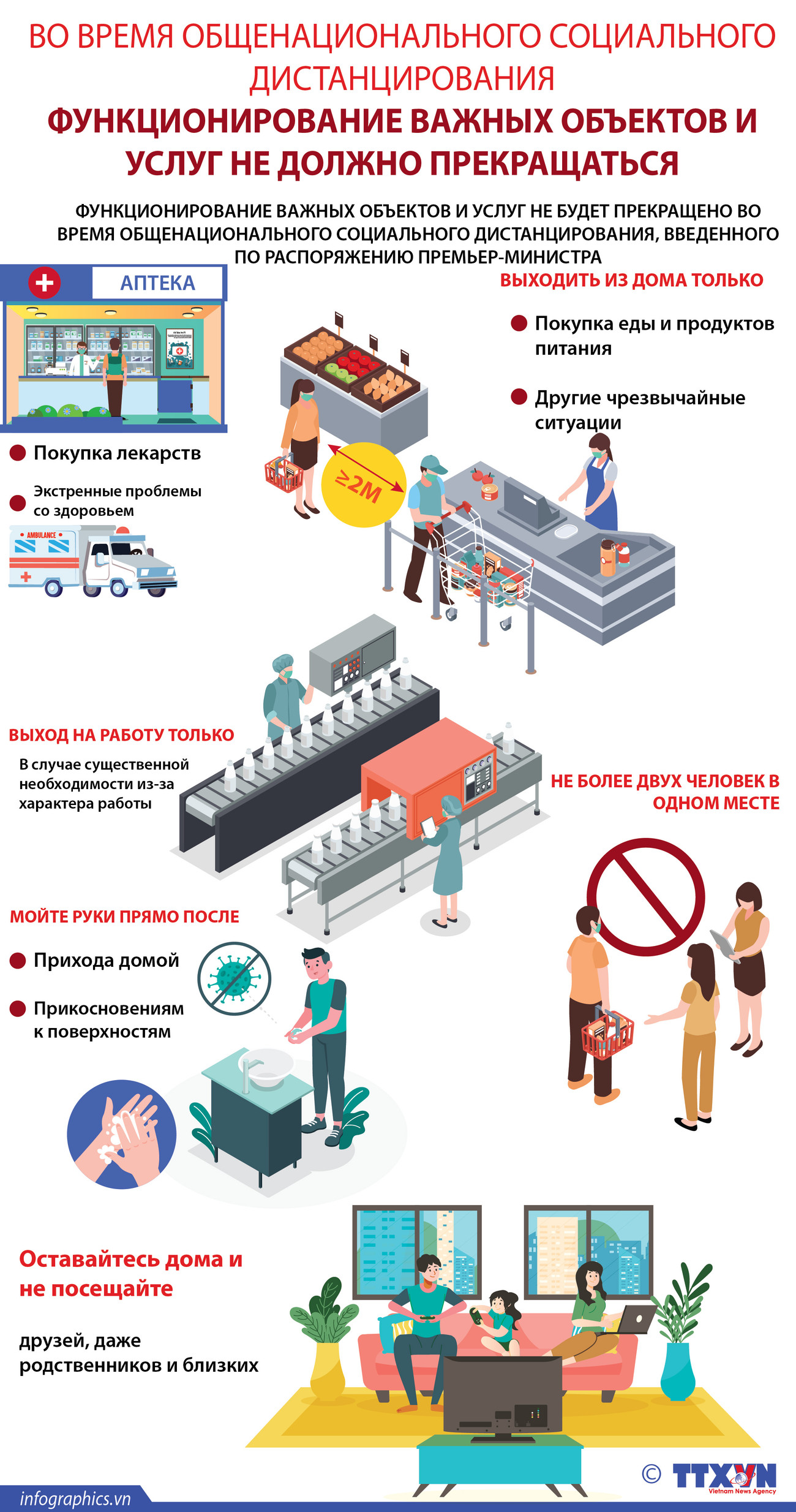 Национальное социальное дистанцирование: оказание необходимых услуг не должно прекращаться ảnh 1