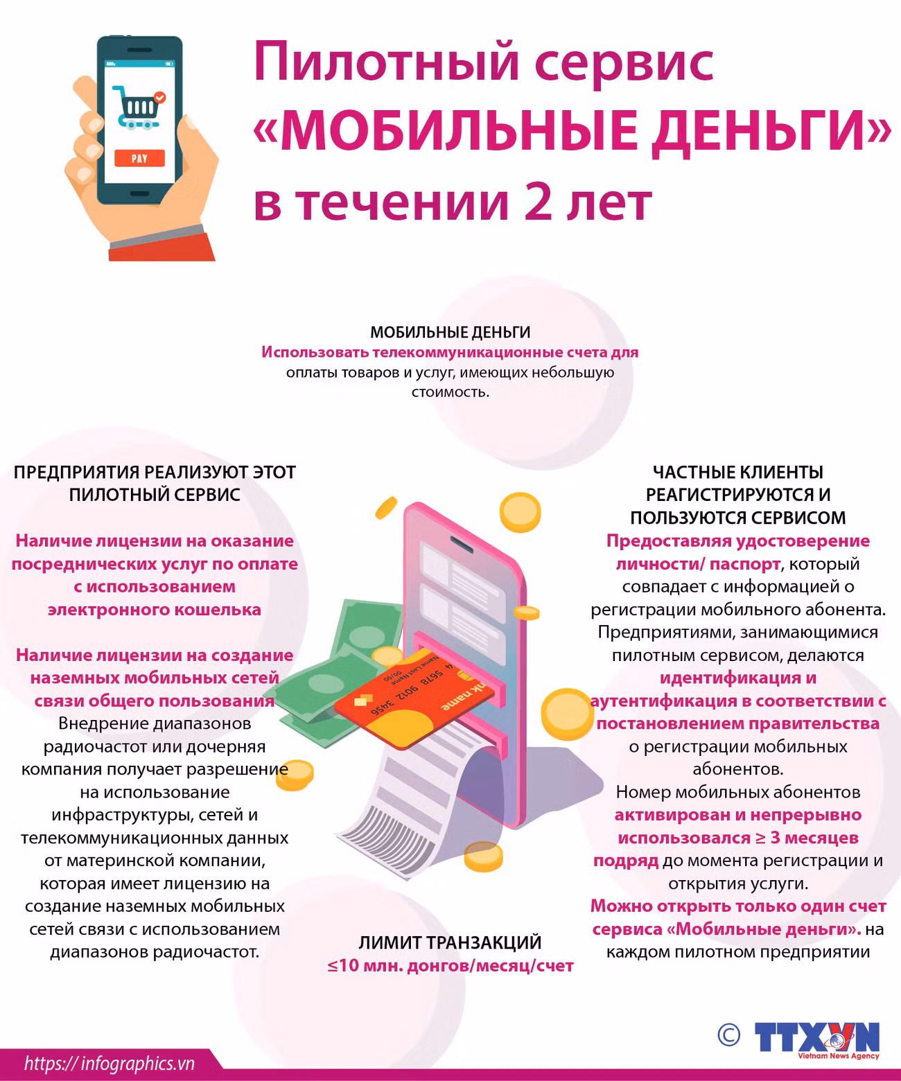 Пилотный сервис «Мобильные деньги» в течении 2 лет ảnh 1