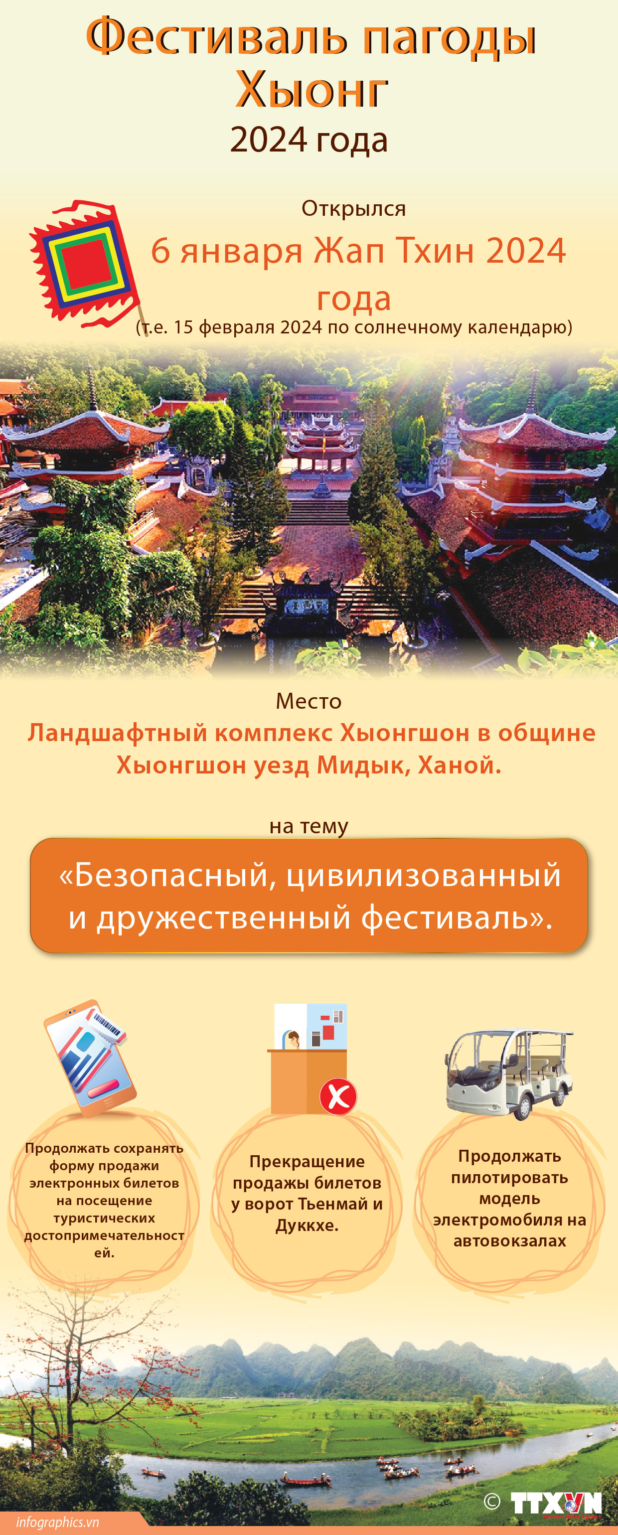 В пагоде Хыонг открылся фестиваль весны 2024 года ảnh 1 В пагоде Хыонг открылся фестиваль весны 2024 года ảnh 1