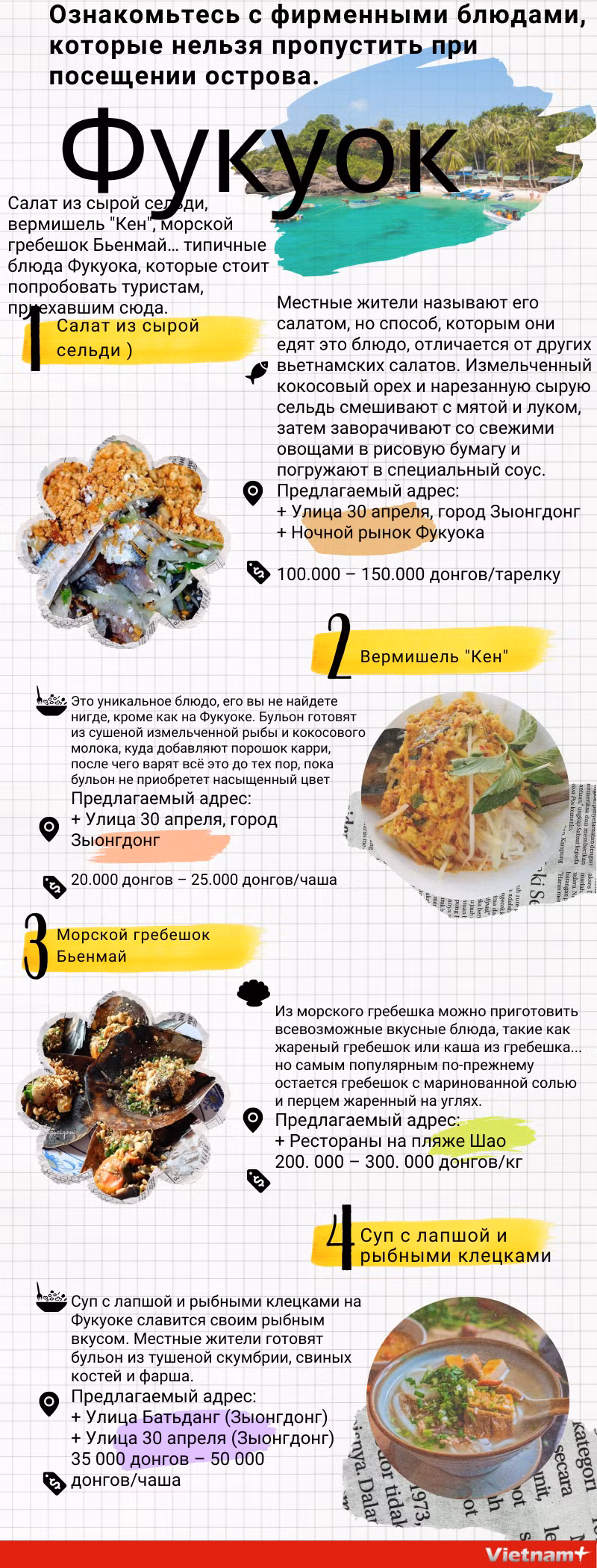 Ознакомьтесь с фирменными блюдами, которые нельзя пропустить при посещении острова Фукуок ảnh 1