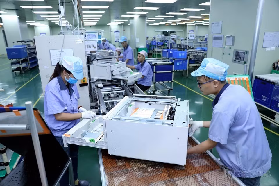 EVA Precision Industries Co., Ltd., инвестиционная компания из Гонконга (Китай), расположенная в промышленном парке и городском районе VSIP Хайфон, специализируется на производстве электронных компонентов для офисной техники. (Фото: ВИA)