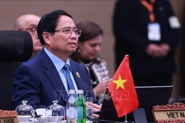 Премьер-министр Фам Минь Тьинь принимает участие в 5-м саммите стран-участниц Всестороннего регионального экономического партнёрства (ВРЭП). (Фото: ВИА)