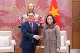 Заместитель председателя Национального собрания Вьетнама Нгуен Тхи Тхань приняла Чрезвычайного и Полномочного Посла Республики Корея во Вьетнаме Чхве Ён Сама. (Фото: daibieunhandan.vn).