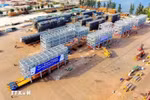 Груз объемом 1200 тонн модулей был экспортирован в Сингапур компанией Doosan Enerbility Vietnam Heavy Industry Co., Ltd., провинции Куангнгай (Фото: ВИА)