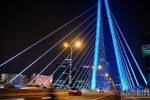 Динамичный и современный облик Хошимина в ночное время (Фото: nhandan.vn)