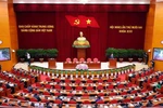 Сцена закрытия 12-го Пленума ЦК КПВ 13-го созыва (Фото: ВИА)