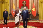 Генсекретарь, Президент Вьетнама То Лам принял верительные грамоты от Посла Королевства Бутан в Вьетнаме Кинзанг Дорджи утром 17 сентября 2024 года (Фото: ВИА)
