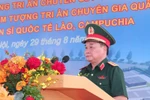 На церемонии выступил Генерал-полковник Хоанг Суан Тьиен (Фото: ВИА)