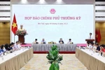 Сцена очередной пресс-конференции правительства в мае 2025 года (Фото: ВИА)