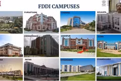 Рену Шарма из Института дизайна и развития обувной промышленности (FDDI) представляет кампусы института на онлайн-семинаре, состоявшемся 9 апреля. (Фото: ВИА) 