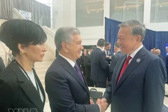 Генеральный секретарь ЦК КПВ То Лам (справа) провёл встречи с зарубежными лидерами на полях первого заседания Совета мира по Газе, состоявшегося утром 19 февраля (по местному времени) в Вашингтоне (округ Колумбия). (Фото: ВИА) 