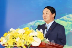 Секретарь провинциального парткома Туенкуанг Хау А Лень. (Фото: ВИА) 