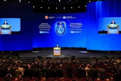 Президент Вьетнама Лыонг Кыонг принимает участие в церемонии подписания и конференции высокого уровня, посвящённой Конвенции ООН по борьбе с киберпреступностью (Ханойская конвенция). (Фото: ВИА)