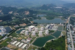 Вид с воздуха на Высокотехнологичный парк Хоалак, где Ханой планирует создать национальный центр технологий и инноваций. (Фото: ВИА) 