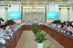 Общий вид конференции города Хошимин по подведению итогов социально-экономического развития в 2025 году и определению задач на 2026 год. (Фото: ВИА) 