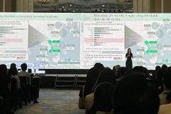 Пресс-конференция CBRE, посвященная отчету о состоянии рынка недвижимости за 2 квартал 2025 года, состоялась 10 июля в Ханое. (Фото: ВИA)
