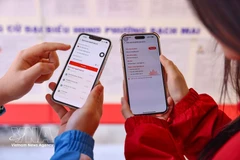 Избиратели могут получить доступ к важной информации о кандидатах через приложение VNeID, что позволяет им заранее ознакомиться с необходимыми сведениями и повысить свою осведомленность при участии в выборах. Фото: ВИА. 