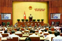 На 9-й сессии Национального собрания 15-го созыва (Фото: ВИA)