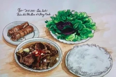 Картина Тху Ханг из проекта «Вкусы Ханоя». 