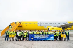 Авиакомпания Vietravel приветствует свой первый самолет Airbus A321 28 июня (Фото: ВИA)