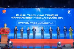 Церемония запуска Национальной биржи занятости. (Фото: VietnamPlus) 