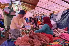 Многие организации и частные лица оказывают поддержку общинам, пострадавшим от наводнений. (Фото: sggp.org.vn) 