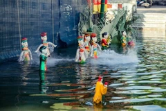 Водный кукольный театр Вьетнама будет представлен на Международном фестивале кукольного искусства 2025 года в ноябре в провинции Куангнинь. (Фото: ВИA) 