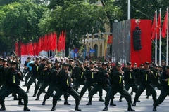 На мероприятии выступает народная команда по боевым искусствам общественной безопасности. (Фото: ВИA)