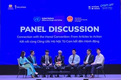 Дискуссионная панель в рамках мероприятия Cyber Day 2025 – “Being Well – Being Me”, состоявшегося в Ханое 11 октября.(Фото: ВИА)