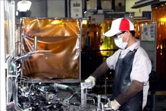 Производство комплектующих для машиностроения на предприятии **Vietnam Precision Industrial No. 1 Co., Ltd** в промышленном парке Кхайкуанг, провинция Виньфук. (Фото: ВИА) 