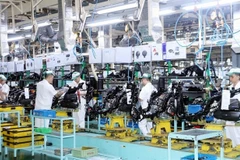Производственная линия вьетнамской компании Honda в провинции Ниньбинь. (Фото: ВИA)