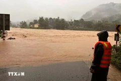Дороги под водой в провинции Куангчи (Фото: ВИA)