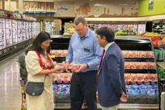 Вьетнамский личи поступил в крупные розничные сети, такие как Safeway и Costco. (Фото: Tap chi Cong thuong).