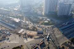 Проект транспортной развязки Анфу является местом пересечения ключевых транспортных артерий, таких как подъездная дорога к автомагистрали Хошимин – Лонгтхань – Заузяй, магистрали Май Тьи Тхо и Лыонг Динь Куа, а также системы соединения с районом портов Катлай – Фухыу. (Фото: ВИА).