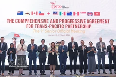 Руководители делегаций, участвующие во встрече, фотографируются на память. (Фото: ВИА).