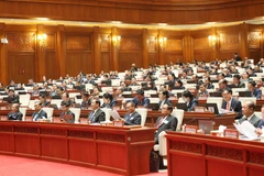 Общий вид первого заседания Национальной ассамблеи Лаоса X созыва. (Фото: ВИА)