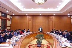 Генеральный секретарь То Лам провёл рабочее совещание с Постоянными членами Подкомитетов XIV съезда партии. (Фото: ВИА).