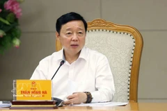 Премьер-министра Чан Хонг Ха выступает с руководящими указаниями. (Фото: ВИА)