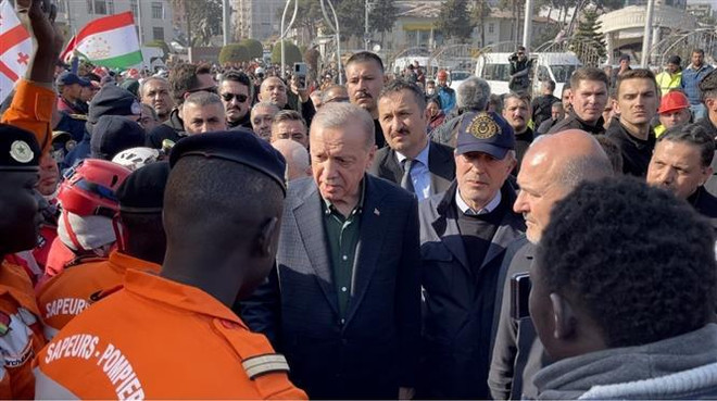 Президент Турции лично поблагодарил вьетнамских спасателей ảnh 1 Президент Турции лично поблагодарил вьетнамских спасателей ảnh 1