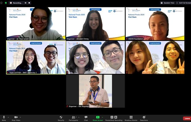 Вьетнамская команда заняла 1-е место в конкурсе АСЕАН в области науки о данных ảnh 1 Вьетнамская команда заняла 1-е место в конкурсе АСЕАН в области науки о данных ảnh 1