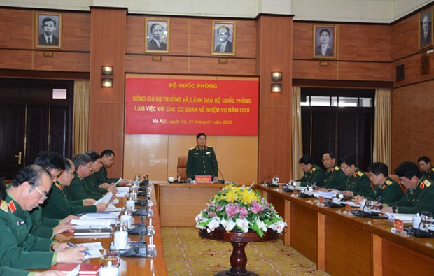 Министр обороны Вьетнама работает с Главным политическим управлением Вьетнамской народной армии ảnh 1 Министр обороны Вьетнама работает с Главным политическим управлением Вьетнамской народной армии ảnh 1