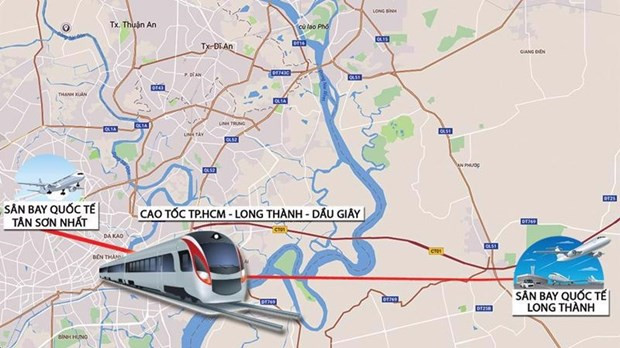 Инвестиция в строительство двух железнодорожных линии Бьенхоа-Вунгтау и Тхутхием-международный аэропорт Лонгтхань ảnh 1