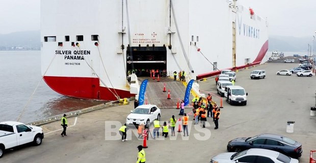 Первая партия электромобилей Vinfast VF 8 прибыла в США ảnh 1 Первая партия электромобилей Vinfast VF 8 прибыла в США ảnh 1