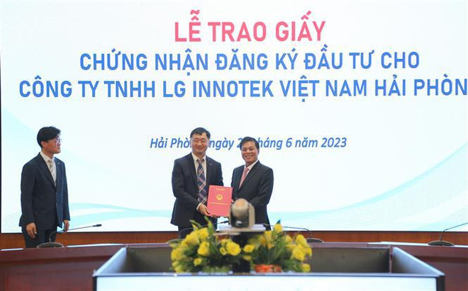 LG Innotek Вьетнам Хайфон увеличивает капитал более чем на 1 млрд долларов США ảnh 1 LG Innotek Вьетнам Хайфон увеличивает капитал более чем на 1 млрд долларов США ảnh 1